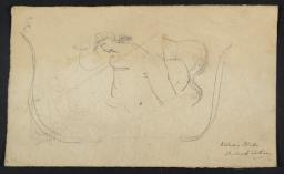 Two Figures in a Decorative Border