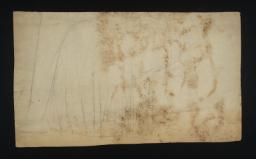 Lower Half of a Woman Playing a Harp. Verso: Seraphim and Other Drawings