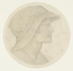 Roundel with the Head of a Warrior