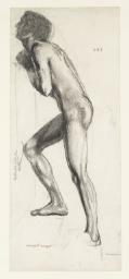 Nude Study of the Knight for ‘The Merciful Knight’
