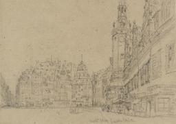 Unidentified Market Place, ? Lubeck or Leipzig