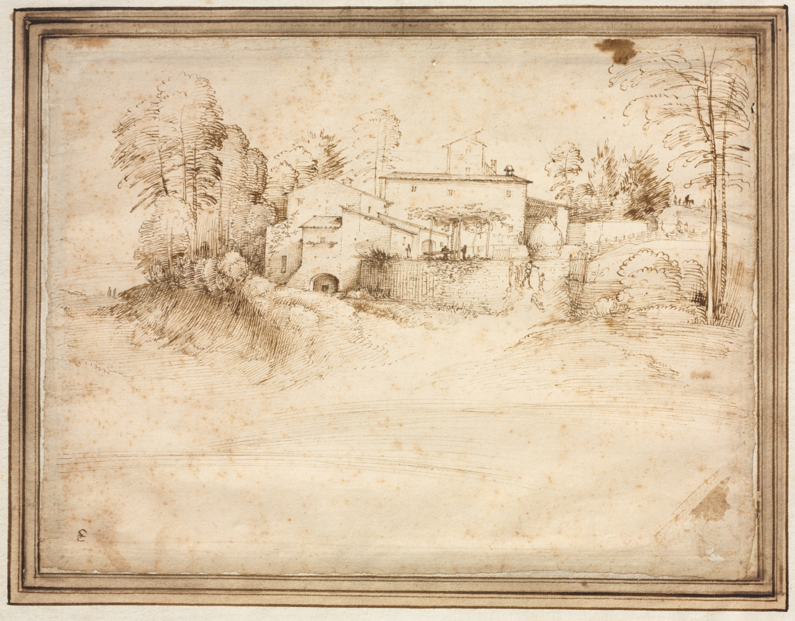 Farmhouse on the Slope of a Hill