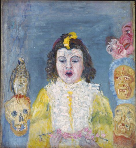 Mädchen mit Masken (Kommunion)