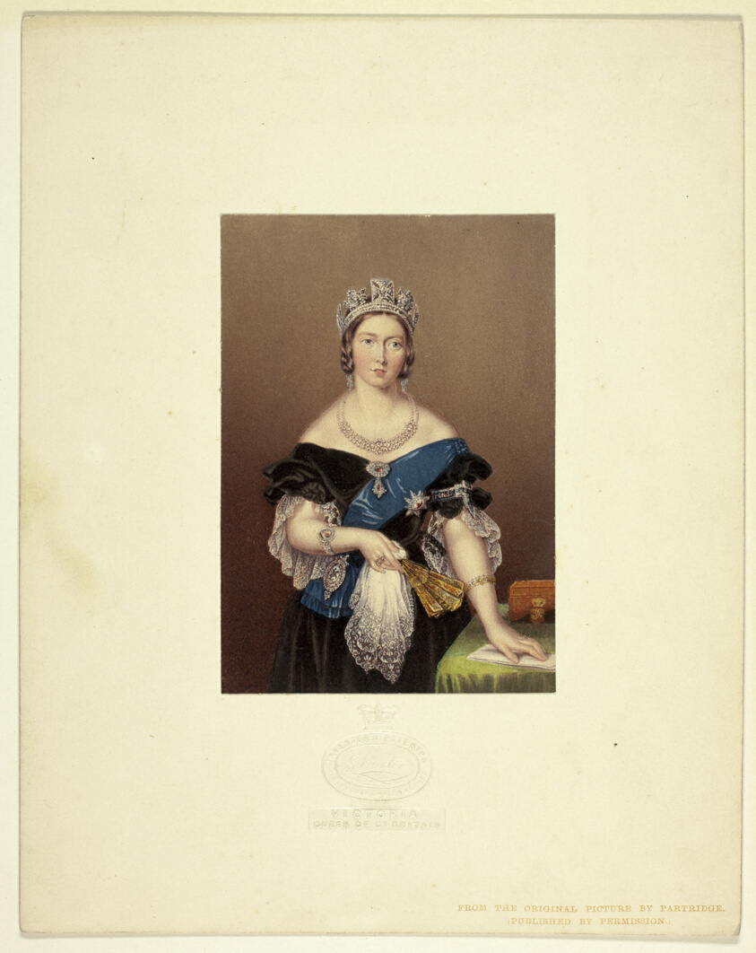 Victoria, Queen of Great Britain, also called Queen's Hand on Table