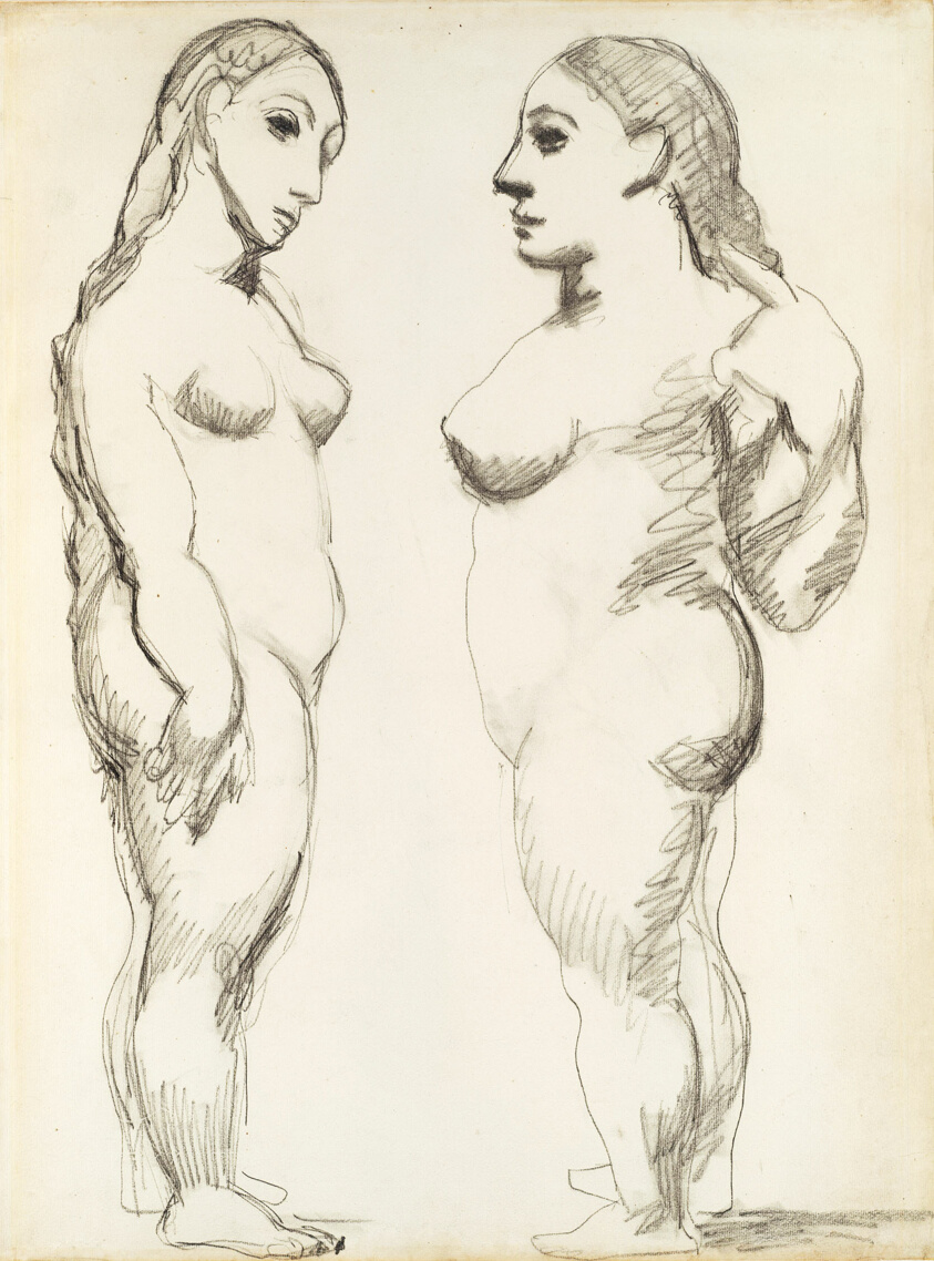 Two Nudes, Standing