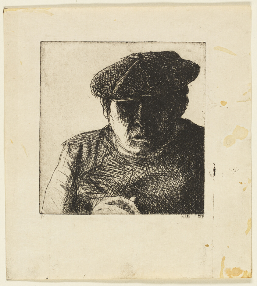 Self-Portrait Drawing (One Hand)