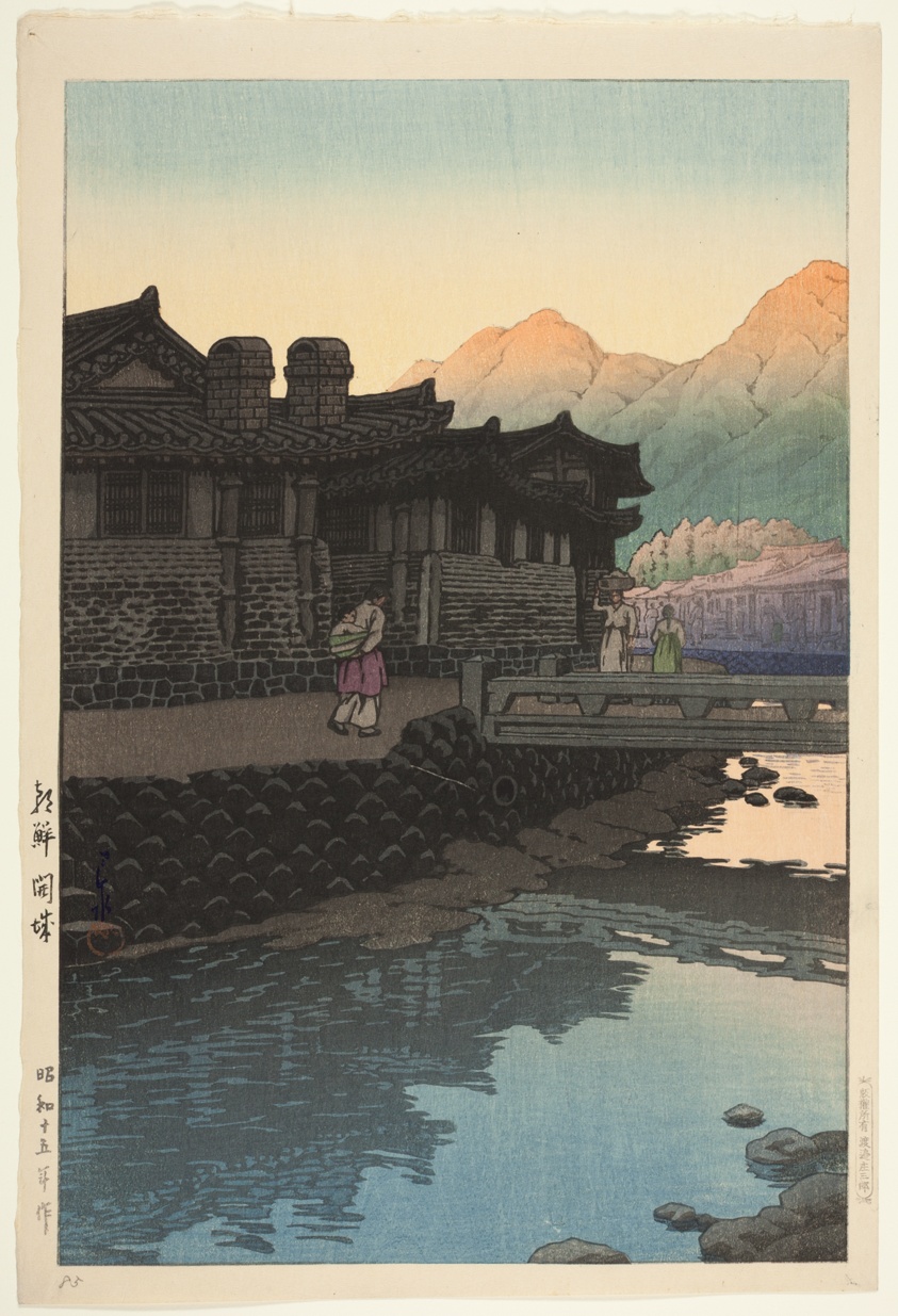Kaesong, Korea (Chosen Kaijo), from the series "Korean Views Supplement (Zoku Chosen fukei)"