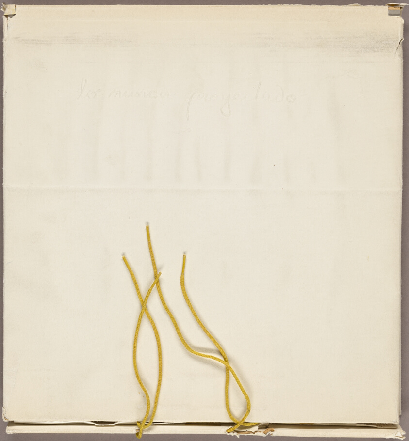Cover with colophon, from The Never Projected (Lo Nunca Proyectado)