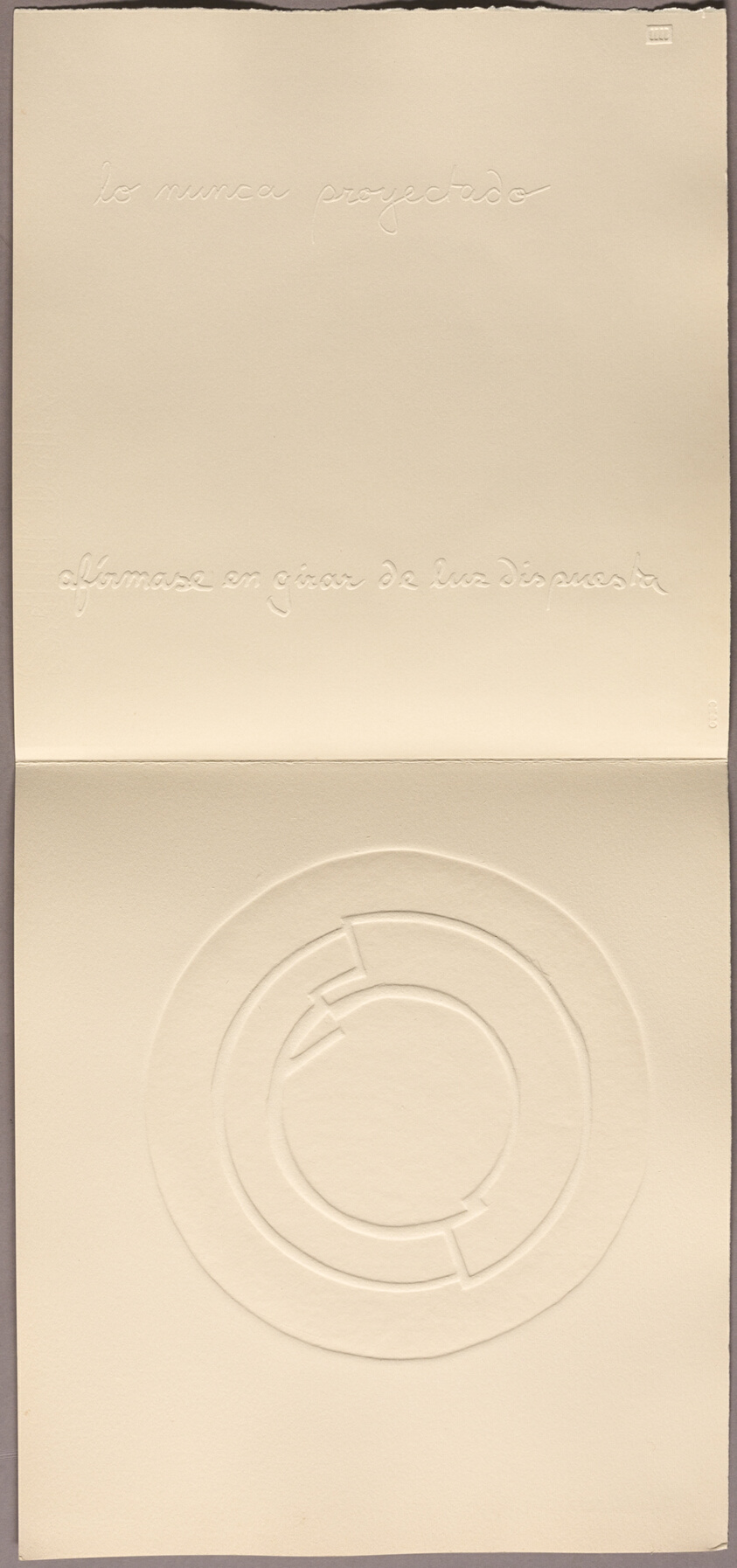 Plate four, from The Never Projected (Lo Nunca Proyectado)