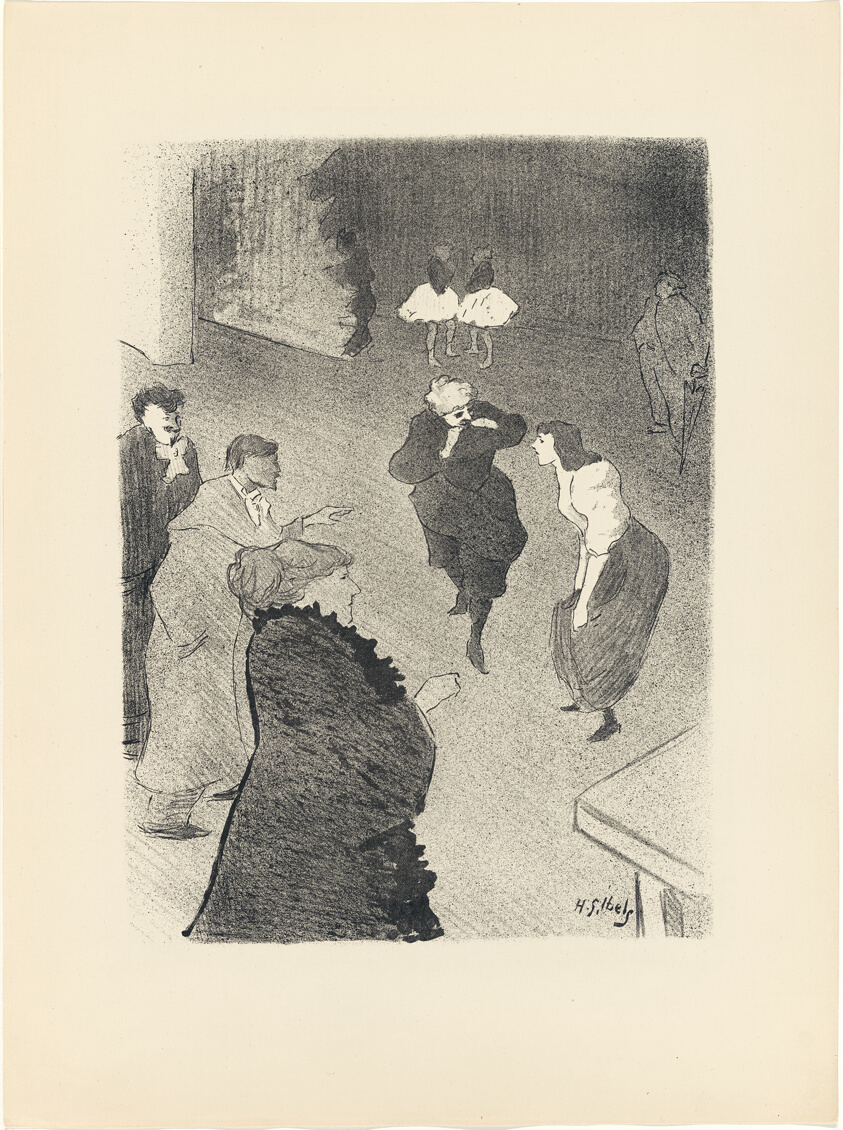 Emilienne d'Alençon Rehearsing at the Folies-Bergère, from Le Café-Concert
