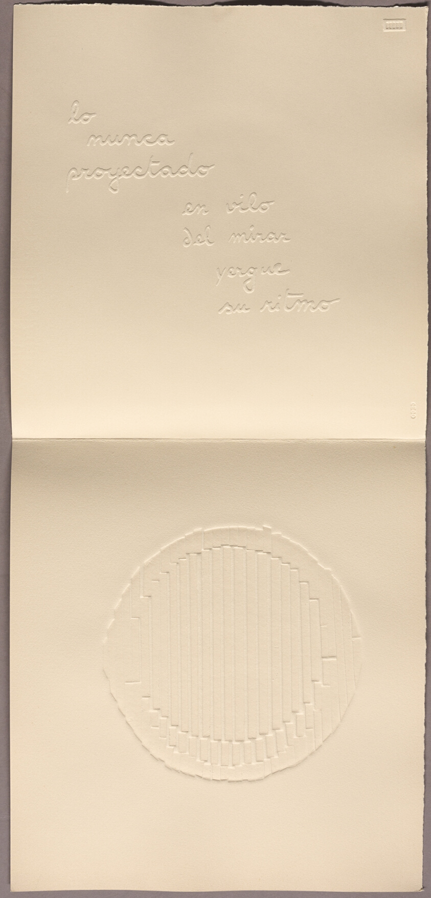 Plate five, from The Never Projected (Lo Nunca Proyectado)