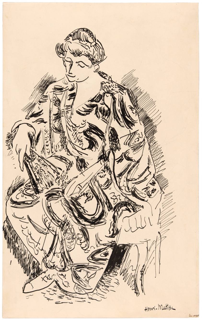 Madame Matisse with Her Fan