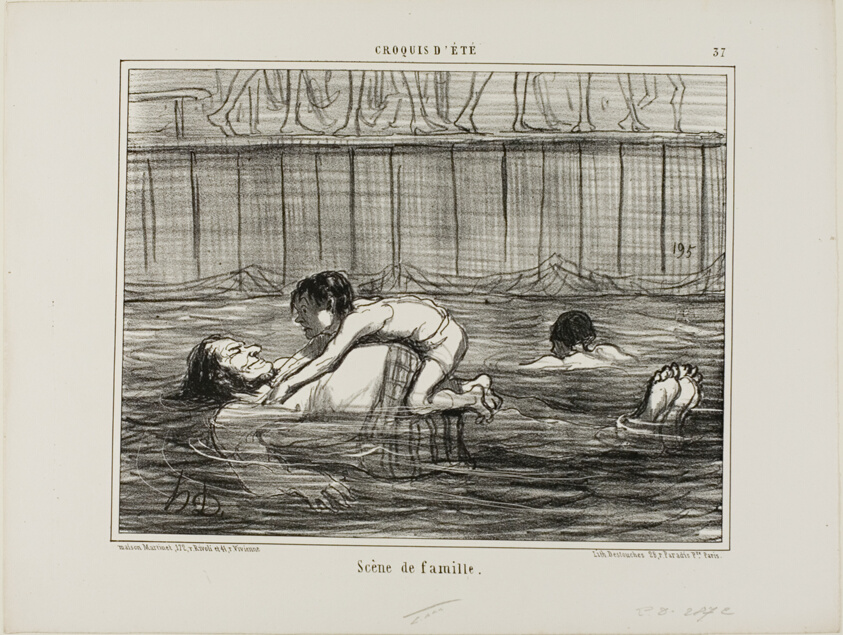 A Family Scene, plate 37 from Croquis D'été