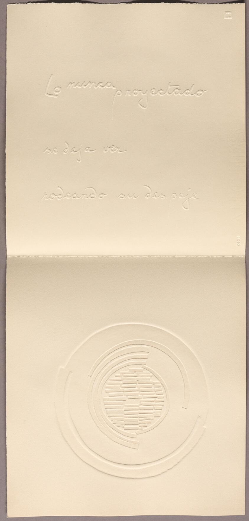 Plate three, from The Never Projected (Lo Nunca Proyectado)