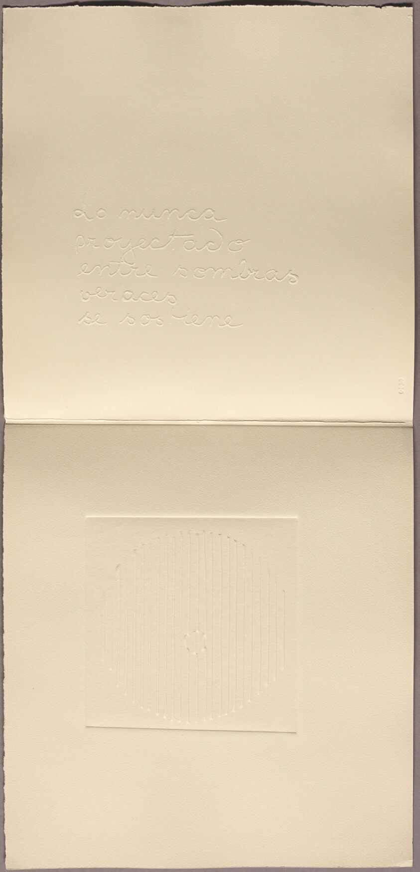 Plate one, from The Never Projected (Lo Nunca Proyectado)